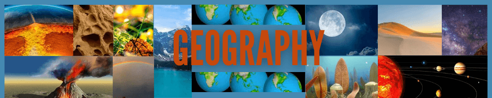 geography of the world banner